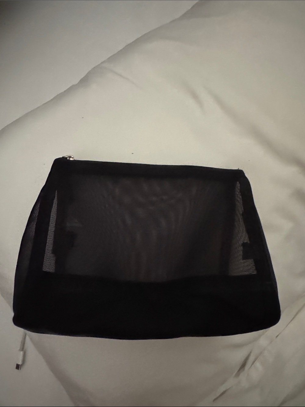 Black Mesh Cosmetic Pouch - Women Bags